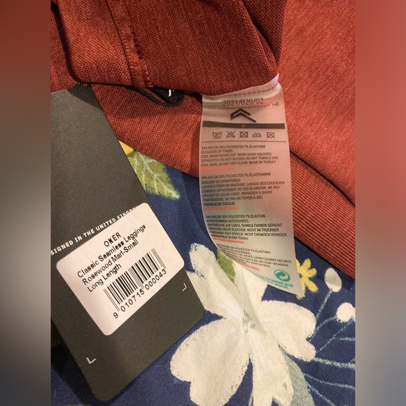 🆕 ONER Active 1st birthday ROSEWOOD leggings long length AND hair scrunchies - Picture 6 of 9